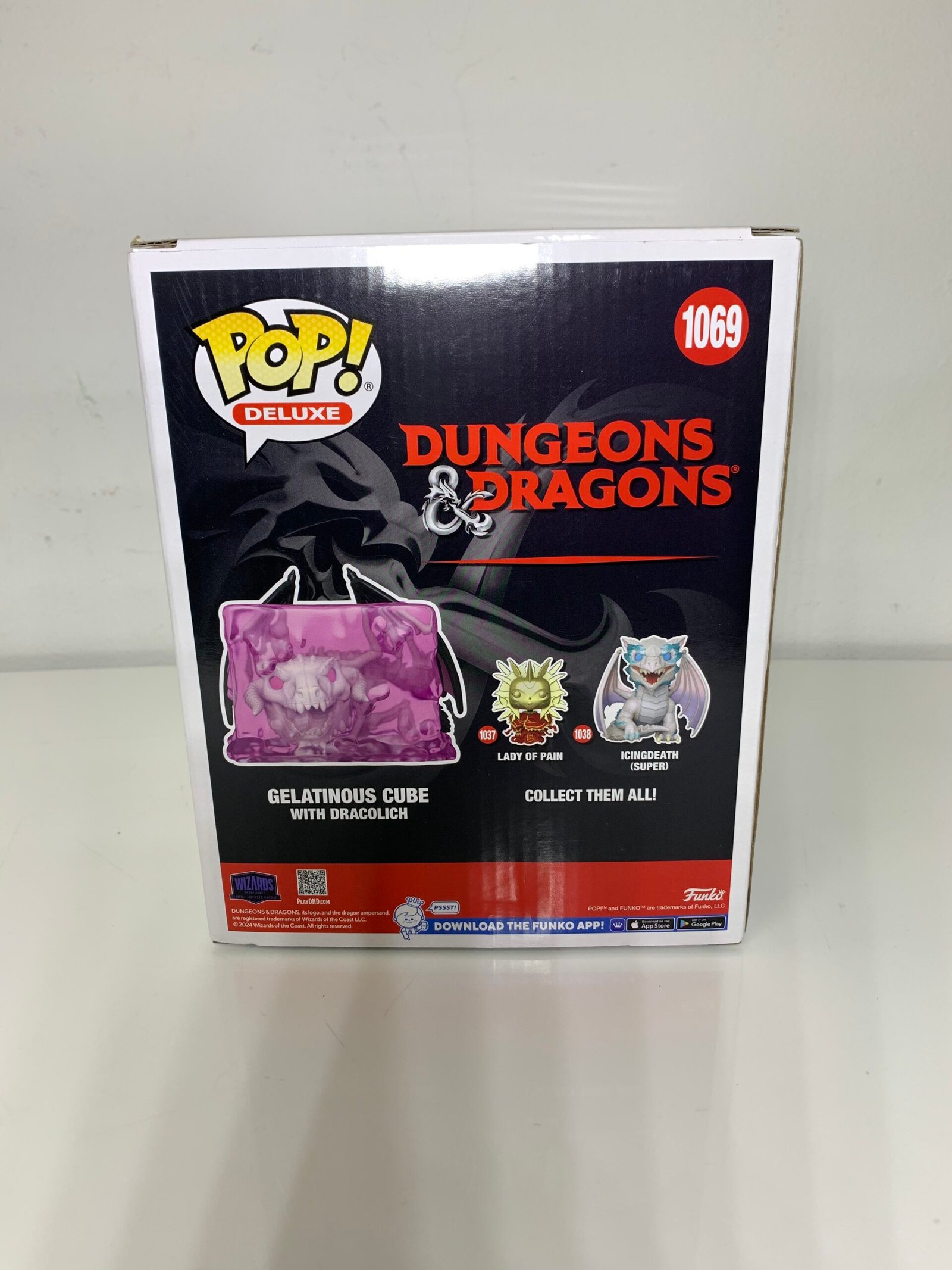 Funko Pop Deluxe #1069 Glow in the Dark Gelatinous Cube Dracolich D&D Gamestop (Novo) - Imagem 2