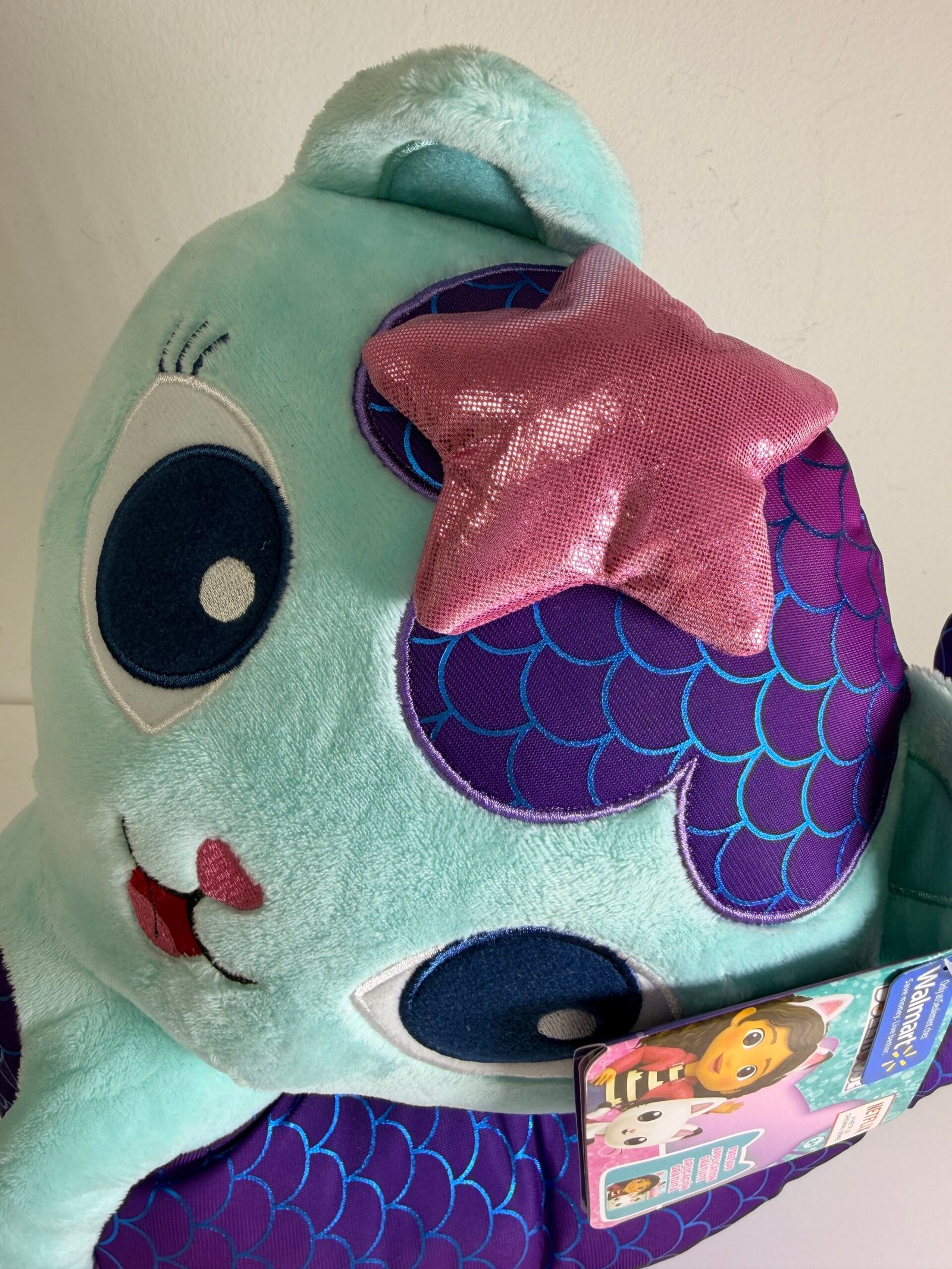 Gabby's Dollhouse Mercat stuffed animal Dreamworks half cat/half fish hybrid (Novo) - Imagem 2
