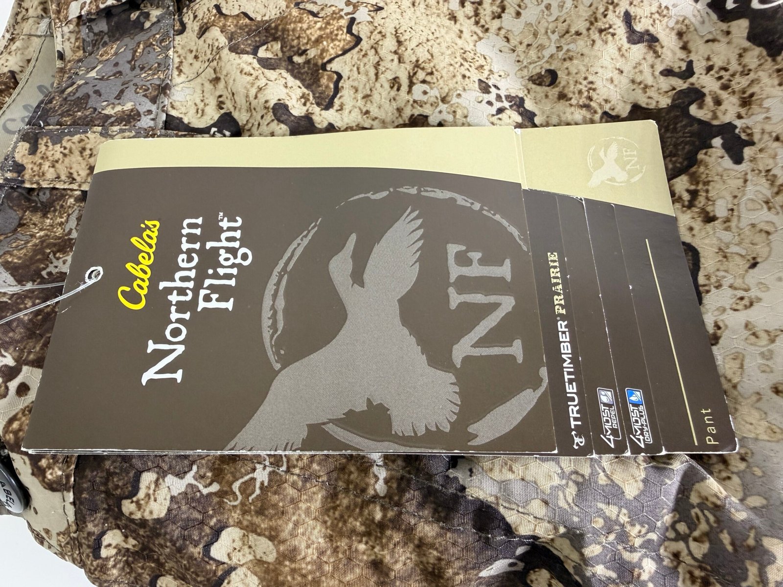 Cabela's Northern Flight Prairie Camo Pants Men size M/M Hunting - Imagem 6