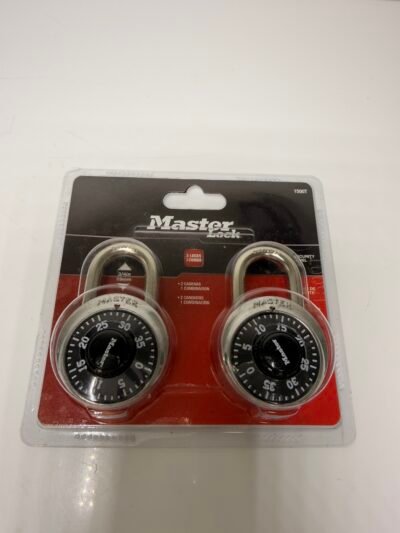 Master Lock 1500T Locker Lock Combination Padlock, Two Combination Locks, Black)- Produto Novo (lacrado)