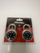 Master Lock 1500T Locker Lock Combination Padlock, Two Combination Locks, Black)- Produto Novo (lacrado)