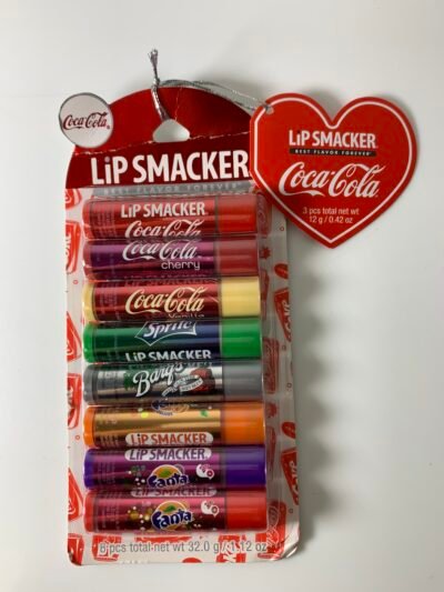 Lip Smacker Soda Lip Balm, Assorted Coke & Soda, 8 Ct NIB- Produto(Novo)