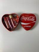 Coca-Cola Lip Smackers 3 Piece Set With Heart Shaped Collectors - Produto(Novo)