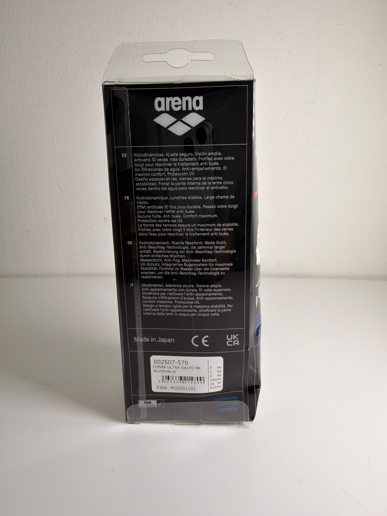 Óculos de Natação de Competição Unissex Arena Cobra Ultra Swipe- Produto novo - Imagem 3