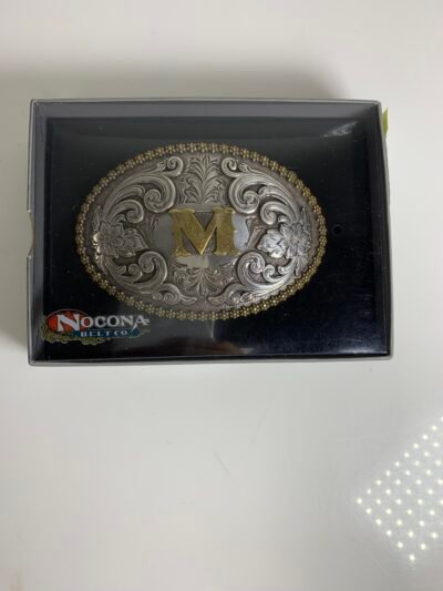 NOCONA OVAL INITIAL BUCKLE M - ACC BUCKLE - 37072-M-(Novo)