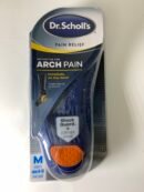 Dr. Scholl's Men's 8-12 Pain Relief Arch Pain Orthotics w/ Shock Guard..+- Produto Novo (Com Caixa)
