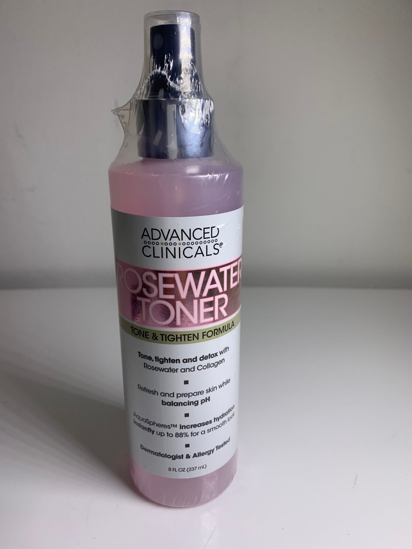 Advanced Clinicals Rosewater Toner - Tone &Tighten Formula 8 fl oz - Imagem 2