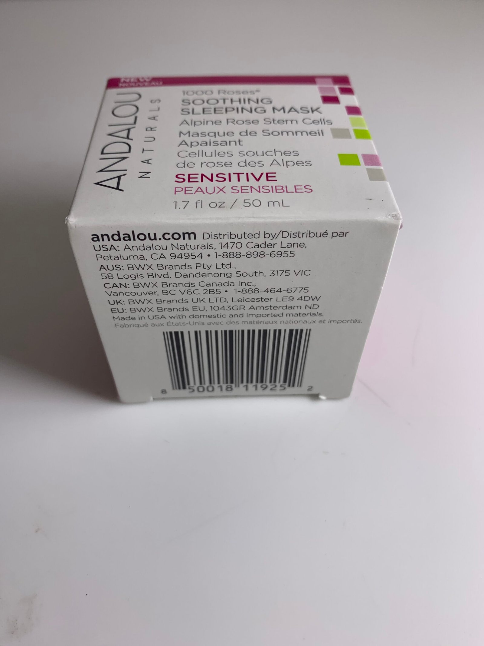 Andalou Alpine Rose Stem Cell Soothing Sleeping Mask 1000 Roses Sensitive 1.7oz - Imagem 2