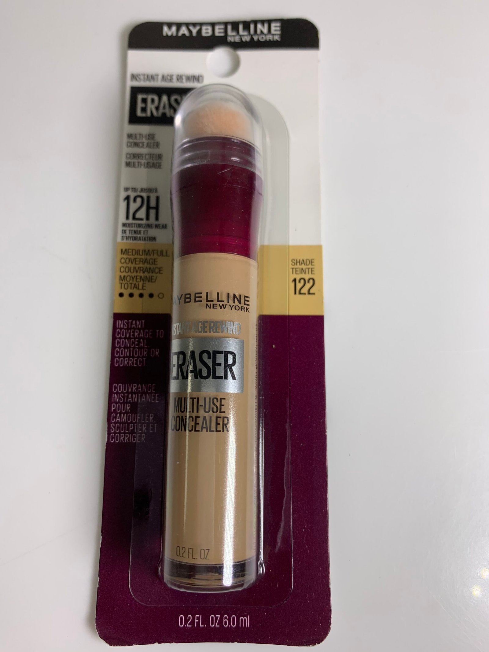 Maybelline Instant Age Rewind Instant Eraser Multi Use Concealer, 122, 0.2 fl oz