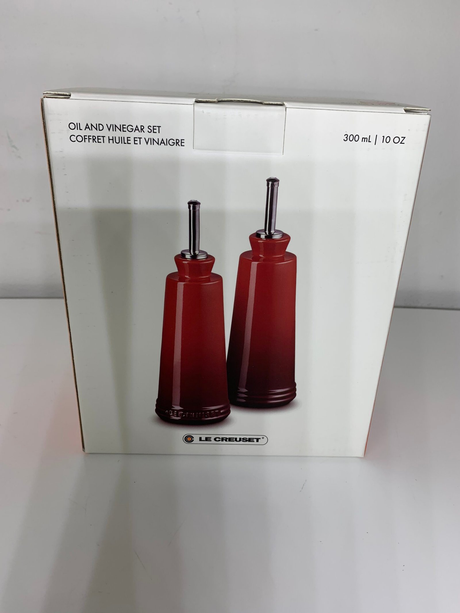 New ! Le Creuset Oil And Vinegar Set White - Imagem 2