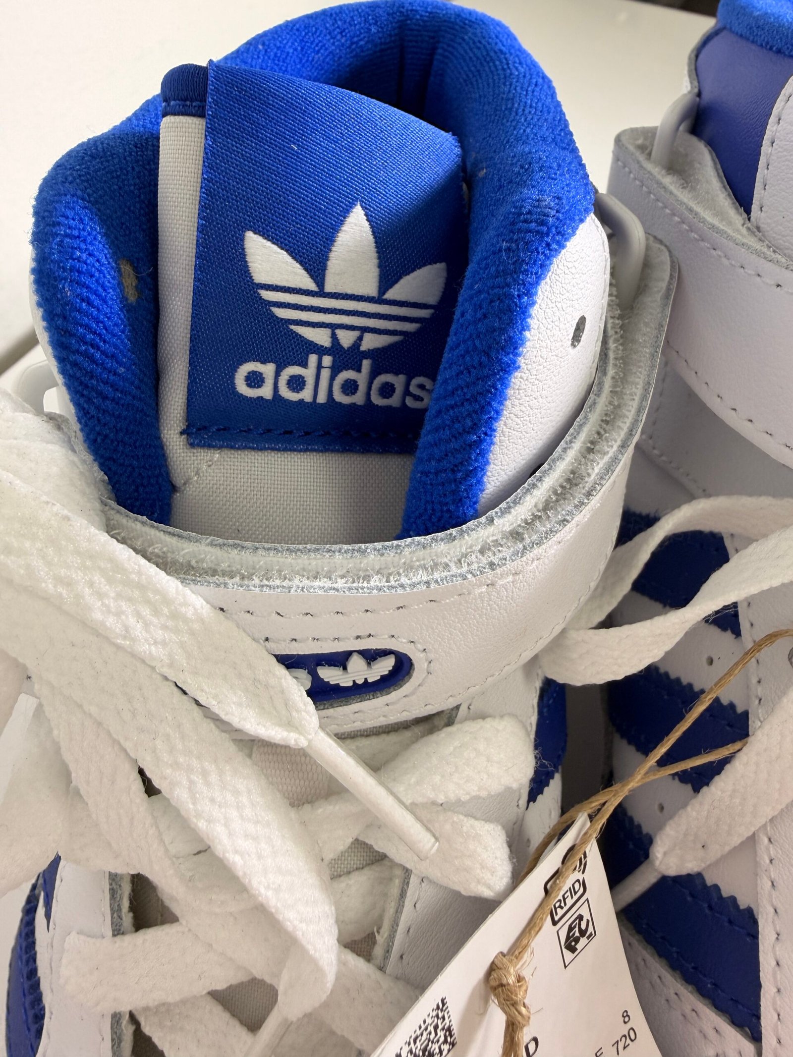Adidas Forum Mid FY4976 White/Royal Size8 1/2 - Imagem 9