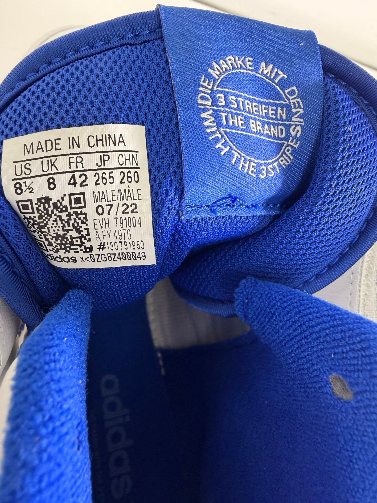 Adidas Forum Mid FY4976 White/Royal Size8 1/2 - Imagem 2