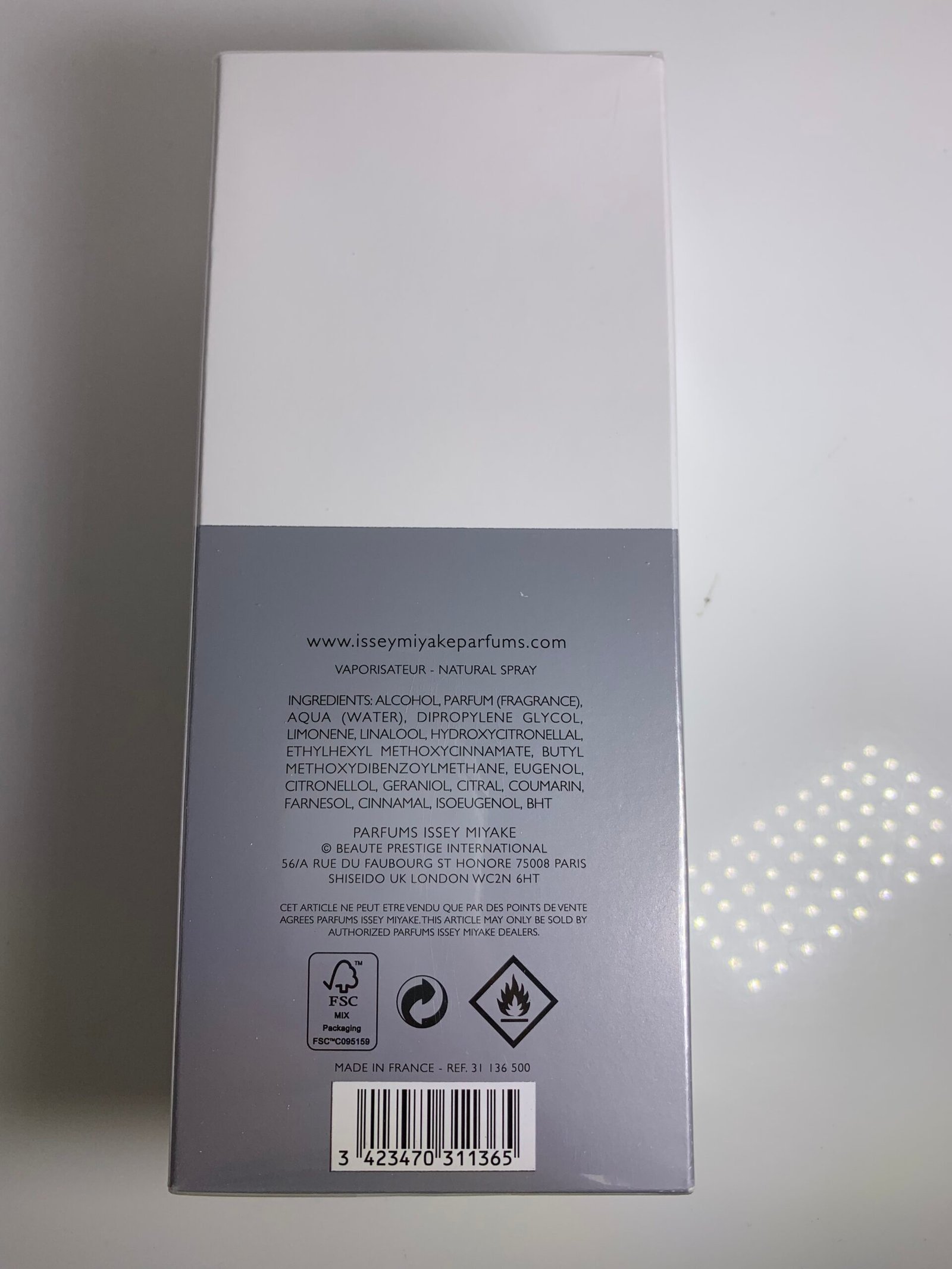 Issey Miyake L'Eau D'Issey Pour Homme EDT 4.2 Fl Oz / 125 ML Men Perfume NIB(novo)-(lacrado) - Imagem 2