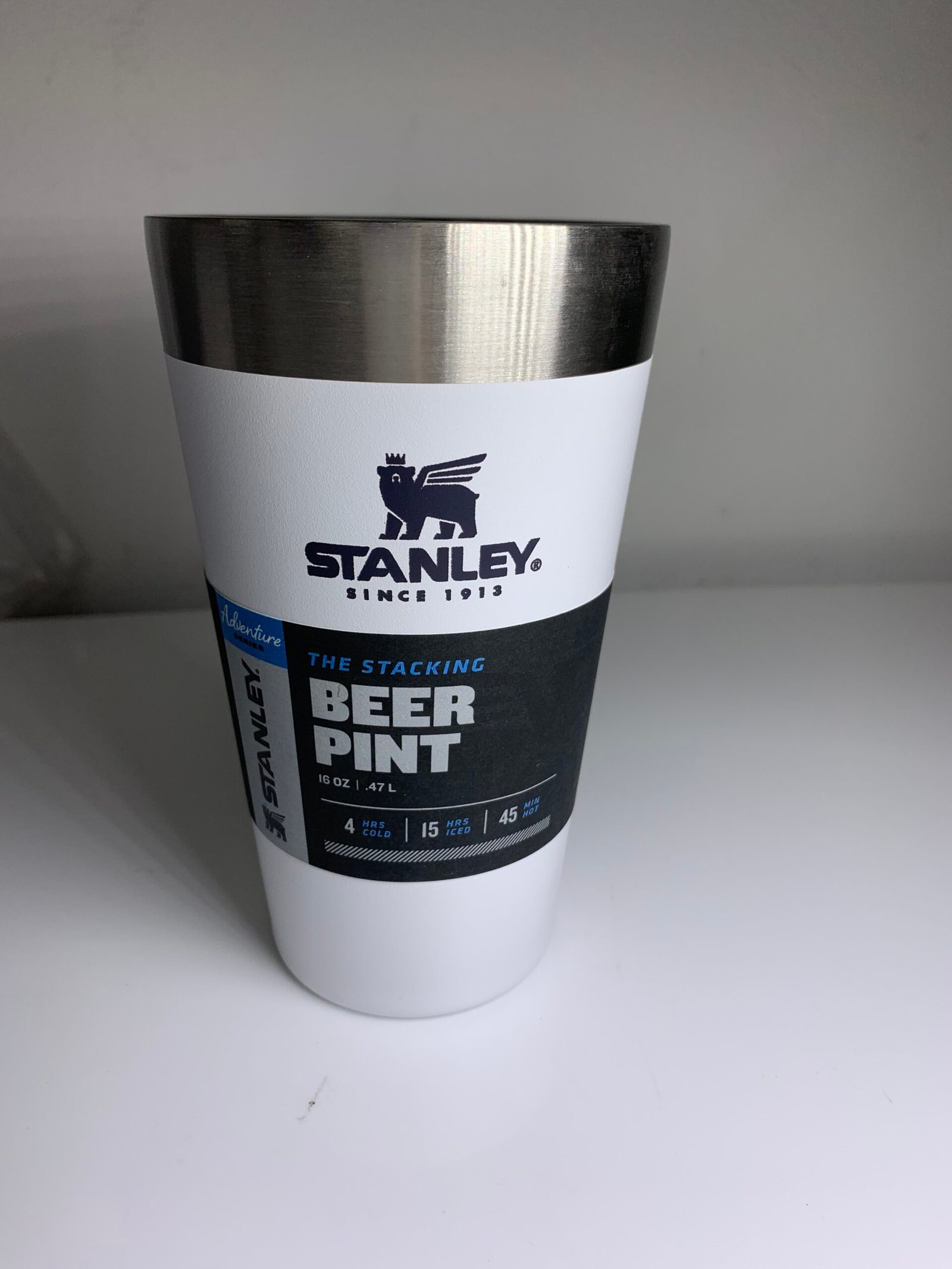 Stanley Adventure Series 16 oz The Stacking Beer Pint *white*