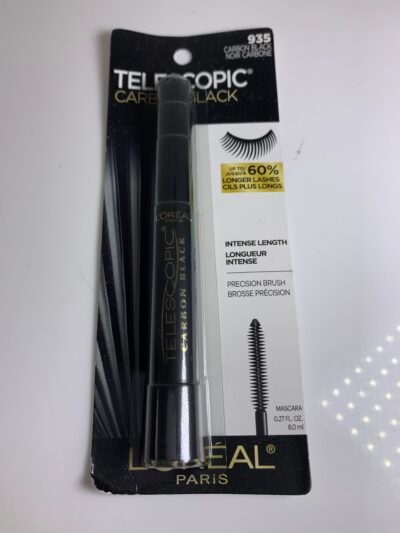 L'Oreal Paris Telescopic Washable Mascara, Carbon Black 935, 0.27 fl oz NEW