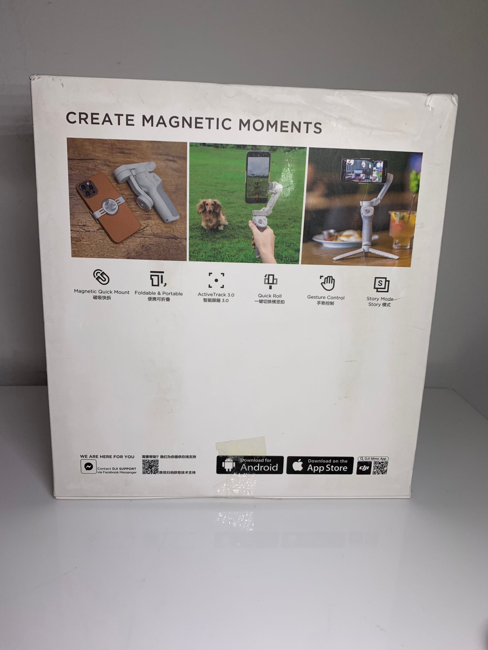 DJI OM 4 SE - 3-Axis Smartphone Gimbal Stabilizer with Tripod, Magnetic Design - Imagem 2