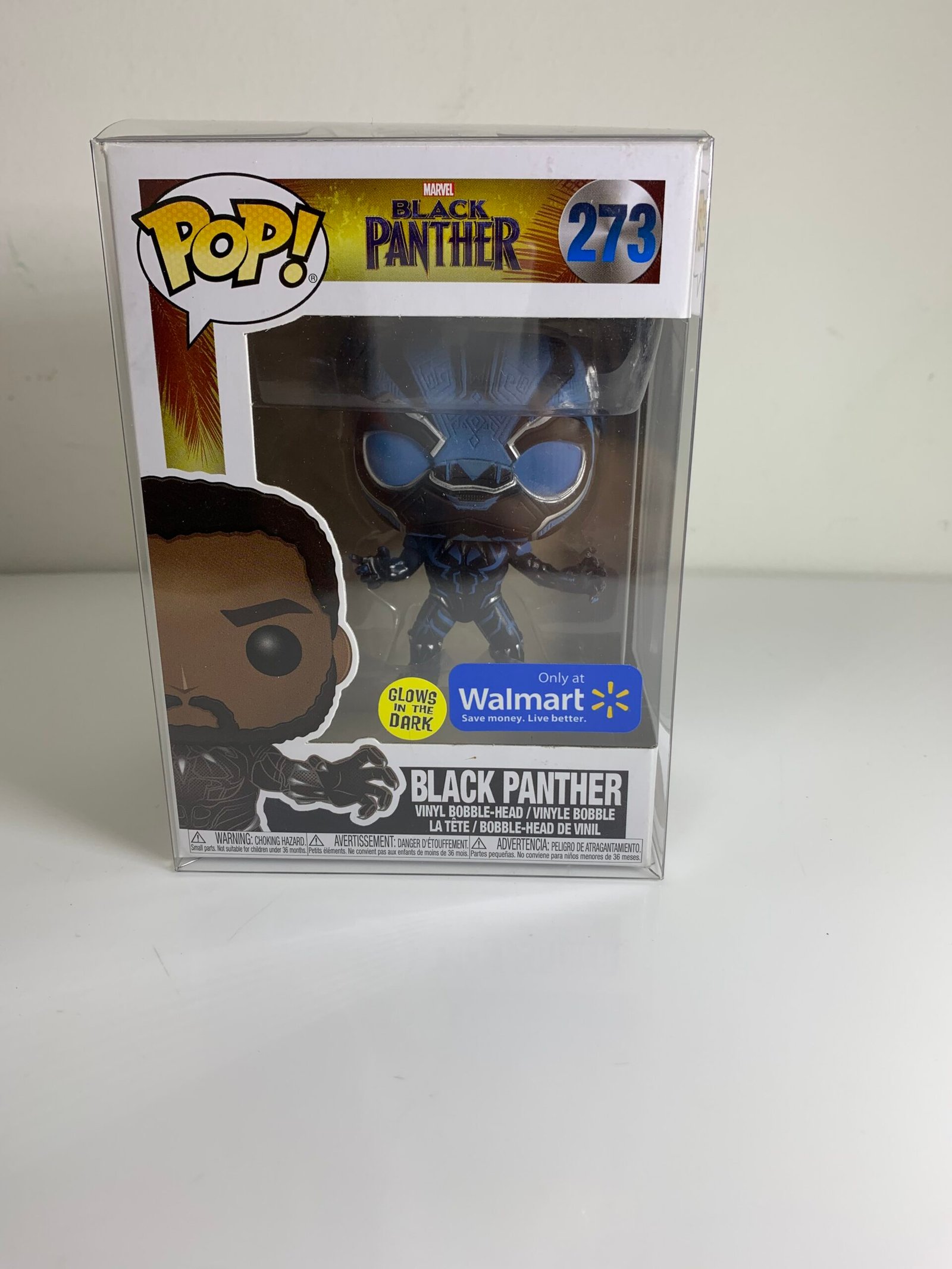 Funko Pop Walmart Exclusive Marvel Glow In The Dark Black Panther