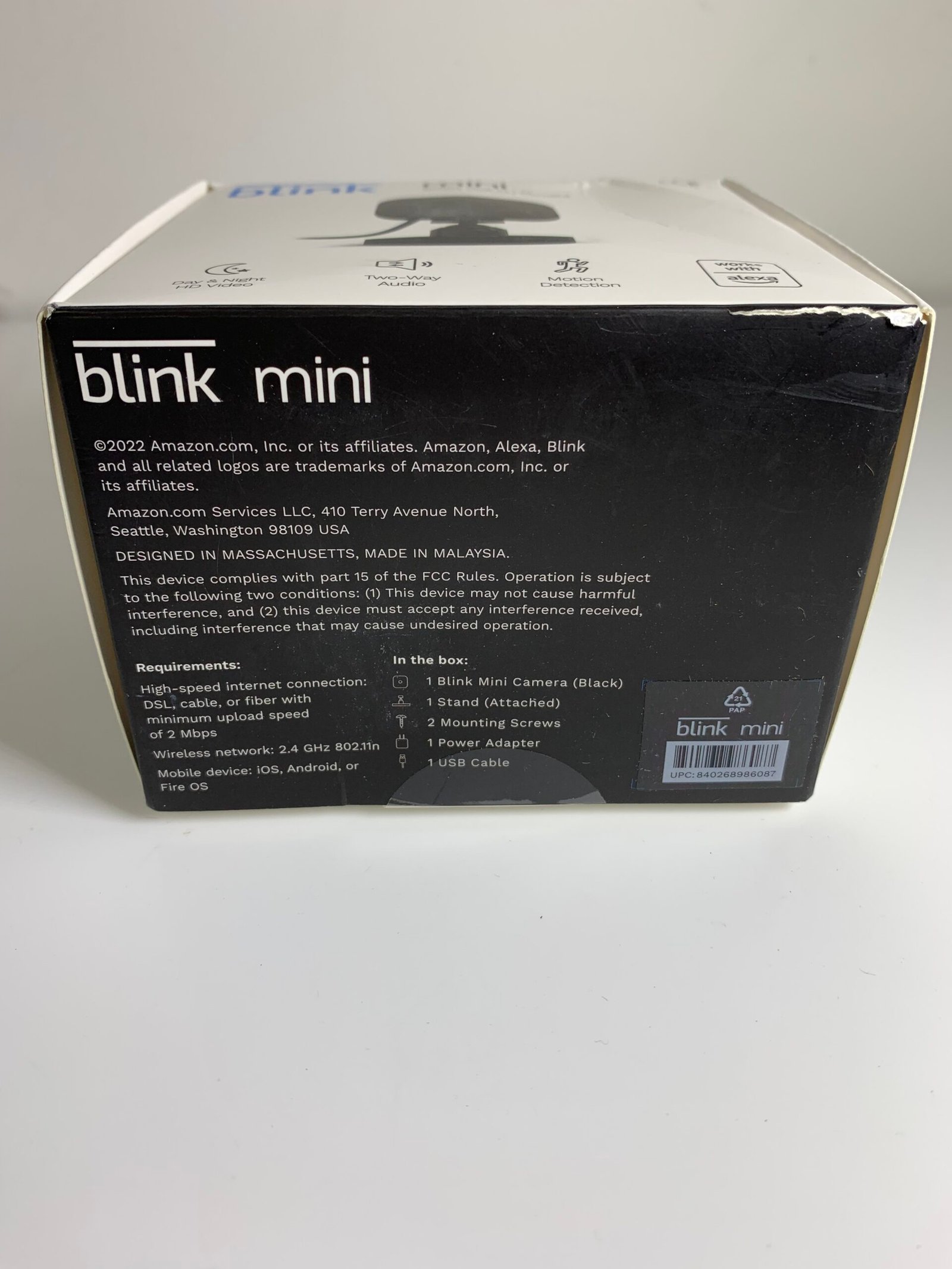 Blink Mini – Compact indoor plug-in smart security camera, 1080p HD video - New - Imagem 5